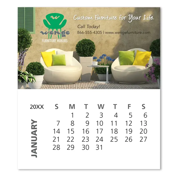 Business Card Magnet with 12-Sheet Calendar - Business Card Magnet with 12-Sheet Calendar - Image 0 of 0