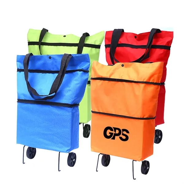 Foldable Shopping Bag with Wheels - Foldable Shopping Bag with Wheels - Image 0 of 1