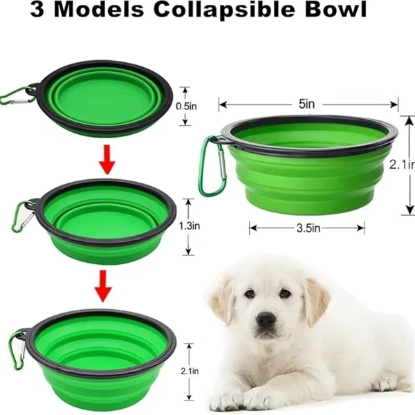 5" Diameter Collapsible Bowls Dog Pet - 5" Diameter Collapsible Bowls Dog Pet - Image 1 of 8