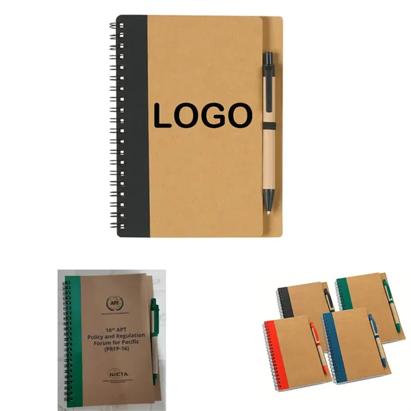 Spiral Notebook with Pen - Spiral Notebook with Pen - Image 0 of 3