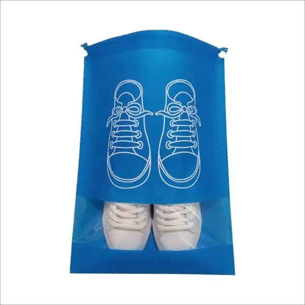 Non-Woven Travel Drawstring Shoes Bag - Non-Woven Travel Drawstring Shoes Bag - Image 3 of 4