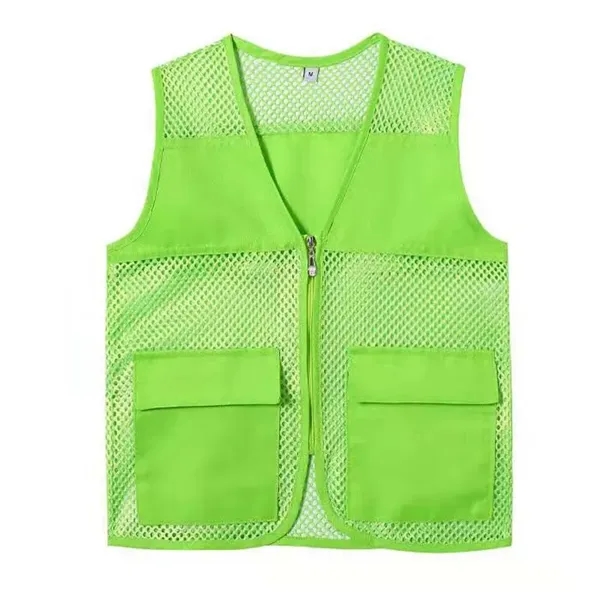 23 1/2 " Custom Mesh Vest With Pockets - 23 1/2 " Custom Mesh Vest With Pockets - Image 2 of 3