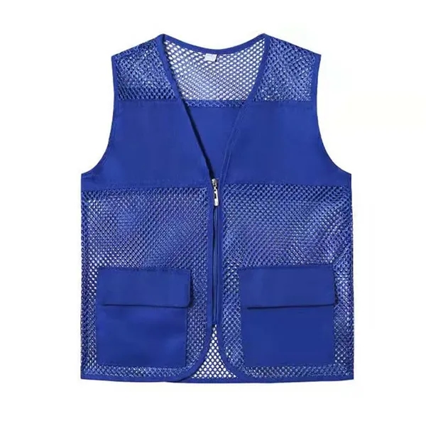 23 1/2 " Custom Mesh Vest With Pockets - 23 1/2 " Custom Mesh Vest With Pockets - Image 3 of 3