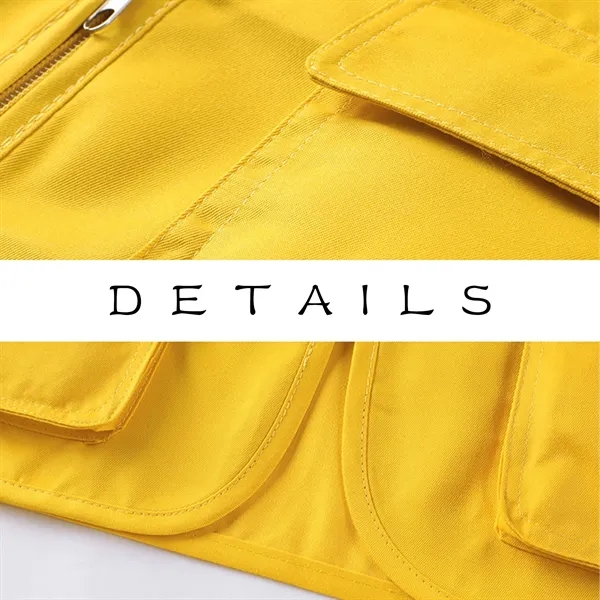 Polyester Multi Pocket Vest Work Clothes - Polyester Multi Pocket Vest Work Clothes - Image 8 of 8