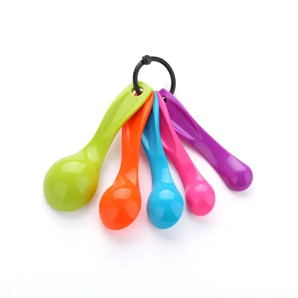 5 Piece Set Colored Measuring Spoons - 5 Piece Set Colored Measuring Spoons - Image 1 of 2