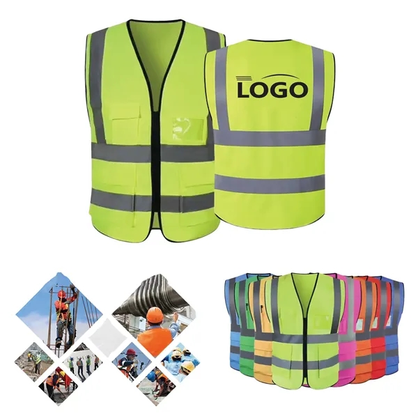 High Visibility Safety Reflective Vest With Pocket - High Visibility Safety Reflective Vest With Pocket - Image 0 of 0