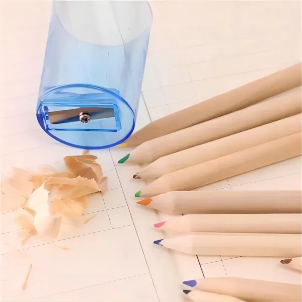 12 Colored Pencils Set With Sharpener - 12 Colored Pencils Set With Sharpener - Image 1 of 2