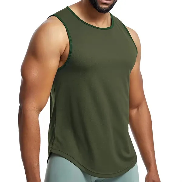 Mesh Breathable Sleeveless Vest Men - Mesh Breathable Sleeveless Vest Men - Image 7 of 11