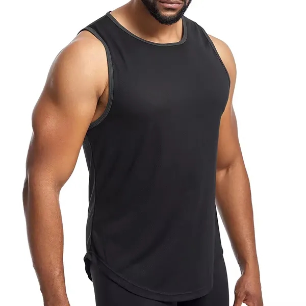Mesh Breathable Sleeveless Vest Men - Mesh Breathable Sleeveless Vest Men - Image 1 of 11