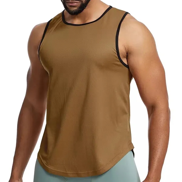 Mesh Breathable Sleeveless Vest Men - Mesh Breathable Sleeveless Vest Men - Image 3 of 11