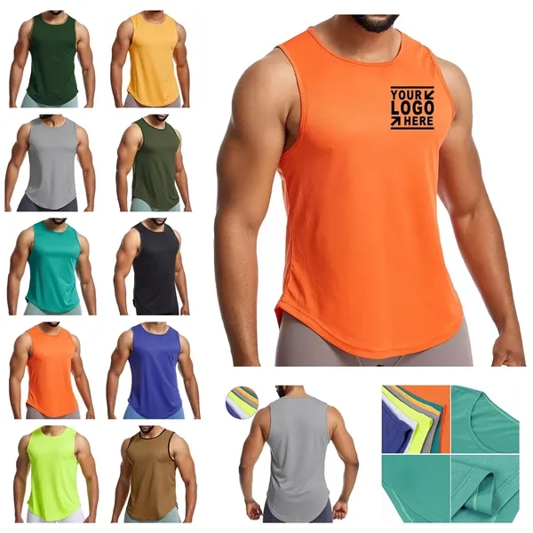 Mesh Breathable Sleeveless Vest Men - Mesh Breathable Sleeveless Vest Men - Image 0 of 11