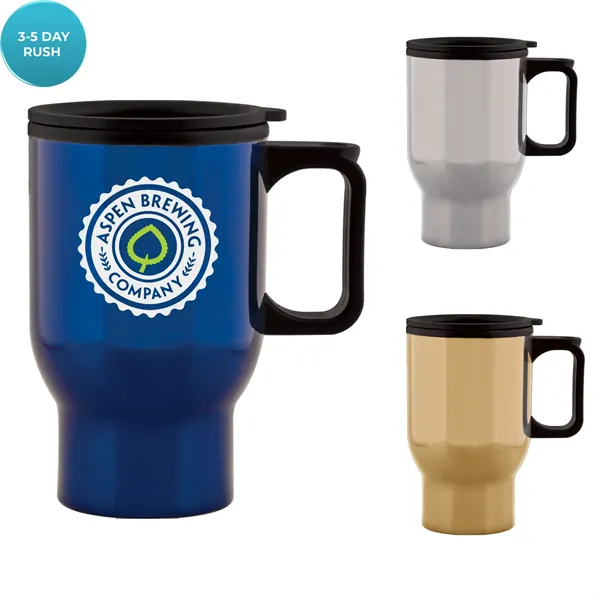 15 oz  Stainless Travel Mug - 15 oz  Stainless Travel Mug - Image 0 of 9