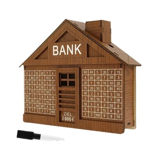 Wooden Coin Bank - Wooden Coin Bank - Image 0 of 3