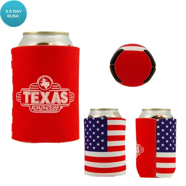 Old Glory Foam Can Cooler - Old Glory Foam Can Cooler - Image 0 of 2