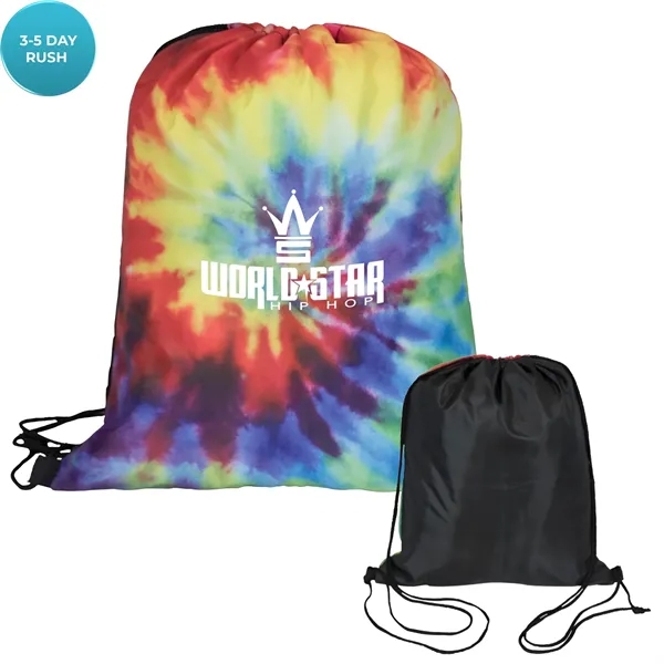 Tie Dye Drawstring Backpack - Tie Dye Drawstring Backpack - Image 0 of 1