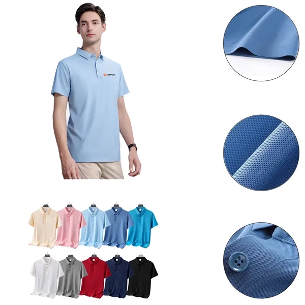 Ice Silk Seamless Work Polo Shirt - Ice Silk Seamless Work Polo Shirt - Image 0 of 11