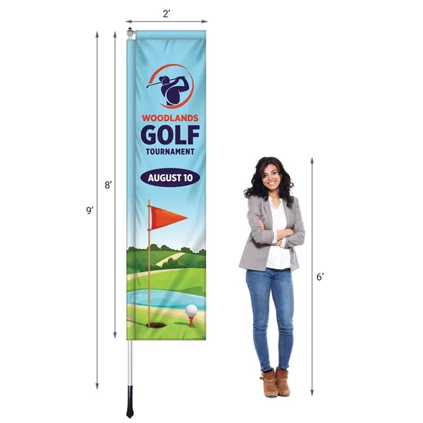 2' x 8' Custom Single Reverse Windchaser Flag Kit - 2' x 8' Custom Single Reverse Windchaser Flag Kit - Image 5 of 9