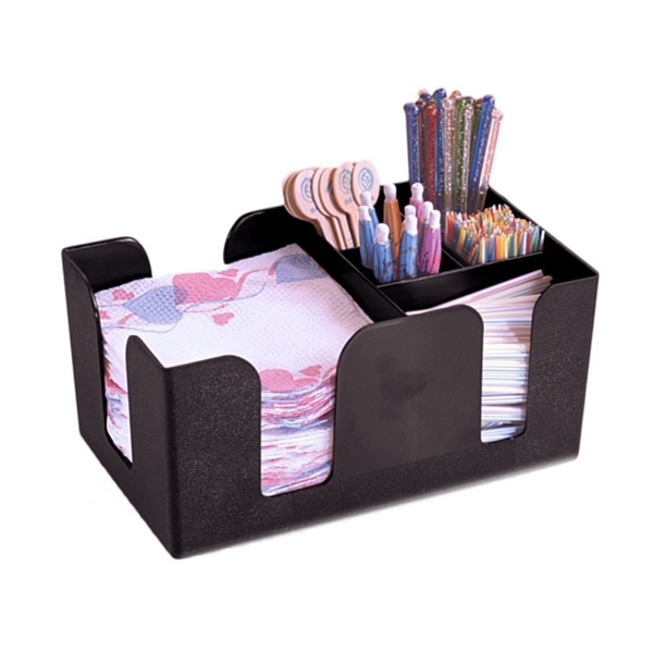 Napkin Caddy / Holder with 6 Straw Pockets - Napkin Caddy / Holder with 6 Straw Pockets - Image 5 of 6