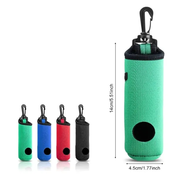 Golf Ball Storage Bag Tee Holder Pouch w/Lightweight Hook - Golf Ball Storage Bag Tee Holder Pouch w/Lightweight Hook - Image 1 of 2