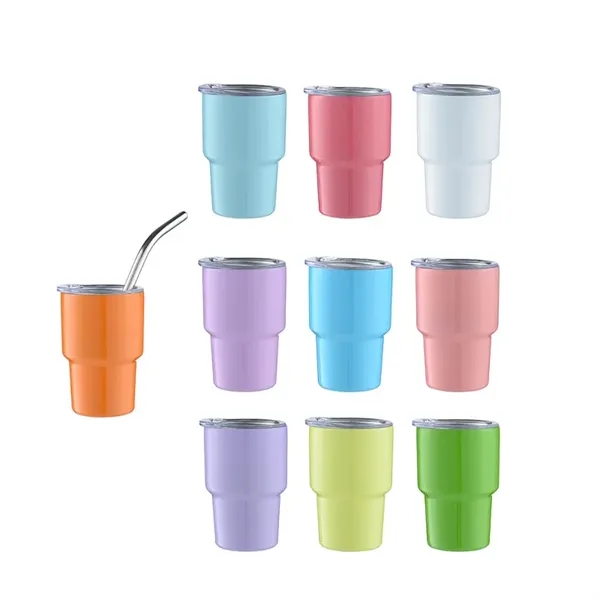 3oz 304 Stainless Steel Insulated Cold Cup w/Lid & St - 3oz 304 Stainless Steel Insulated Cold Cup w/Lid & St - Image 2 of 2
