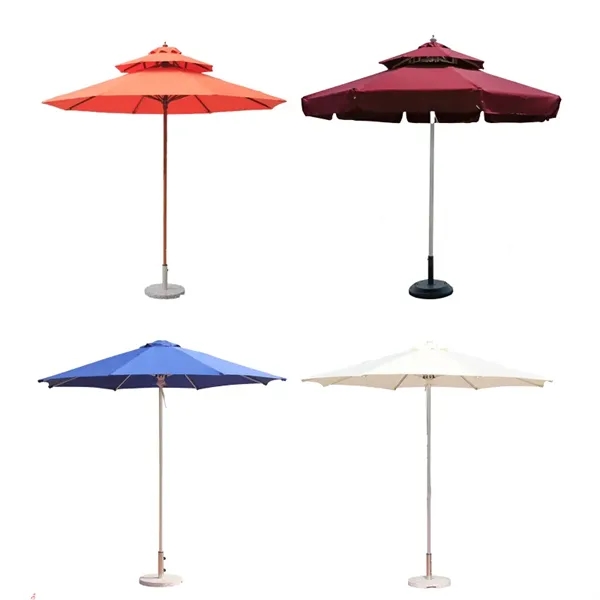 Heavy Duty Polyester Aluminum Patio Market Umbrella - Heavy Duty Polyester Aluminum Patio Market Umbrella - Image 3 of 3