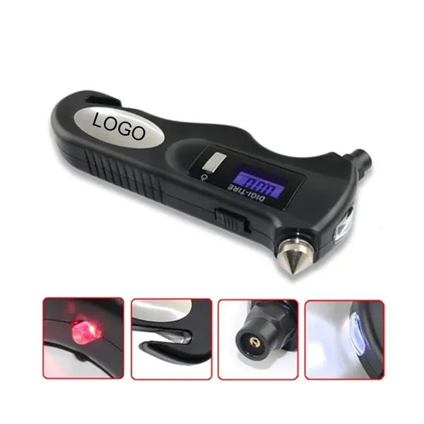 5 in 1 Multifunction Digital Tire Pressure Gauge 150psi - 5 in 1 Multifunction Digital Tire Pressure Gauge 150psi - Image 0 of 2