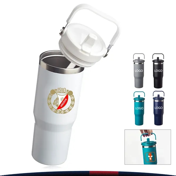 30 oz. Portable Stainless Steel Travel Mug - 30 oz. Portable Stainless Steel Travel Mug - Image 0 of 7