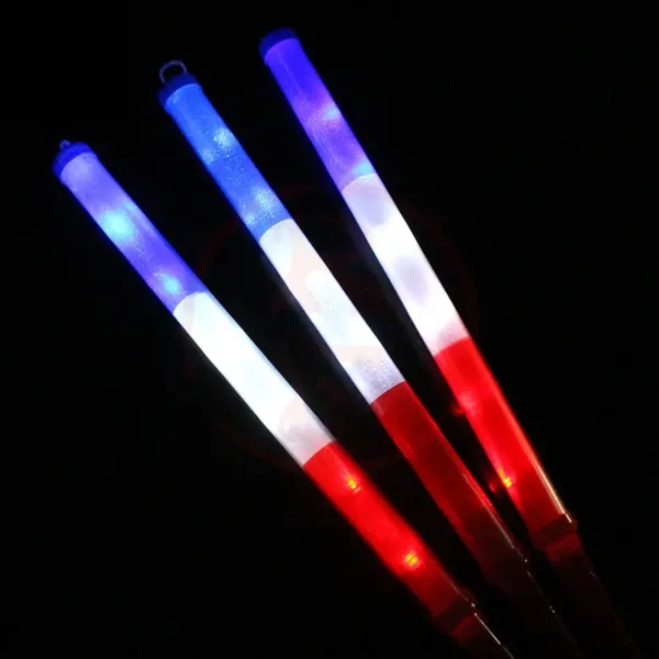 16" Plastic USA 4th of July LED Light Up Glow Sticks - 16" Plastic USA 4th of July LED Light Up Glow Sticks - Image 2 of 3