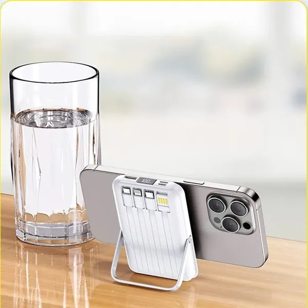 4 in 1 Magnetic Wireless Power Bank with LED Display - 4 in 1 Magnetic Wireless Power Bank with LED Display - Image 1 of 3