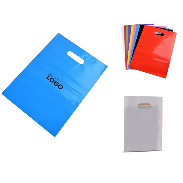 Die Cut Handle PE Shopping Bag MOQ 50pcs - Die Cut Handle PE Shopping Bag MOQ 50pcs - Image 0 of 3