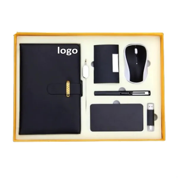 A5 Luxury PU Leather Notebook with Office Supplies Gift Set - A5 Luxury PU Leather Notebook with Office Supplies Gift Set - Image 1 of 1