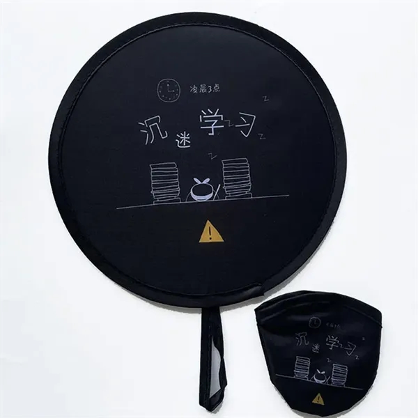Personalized Folding-Hand Round Advertising-Fan - Personalized Folding-Hand Round Advertising-Fan - Image 2 of 6