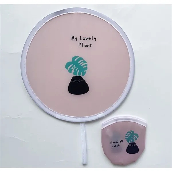 Personalized Folding-Hand Round Advertising-Fan - Personalized Folding-Hand Round Advertising-Fan - Image 4 of 6