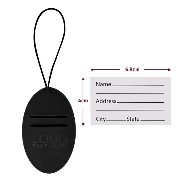 Custom Vegan Leather Luggage Tags