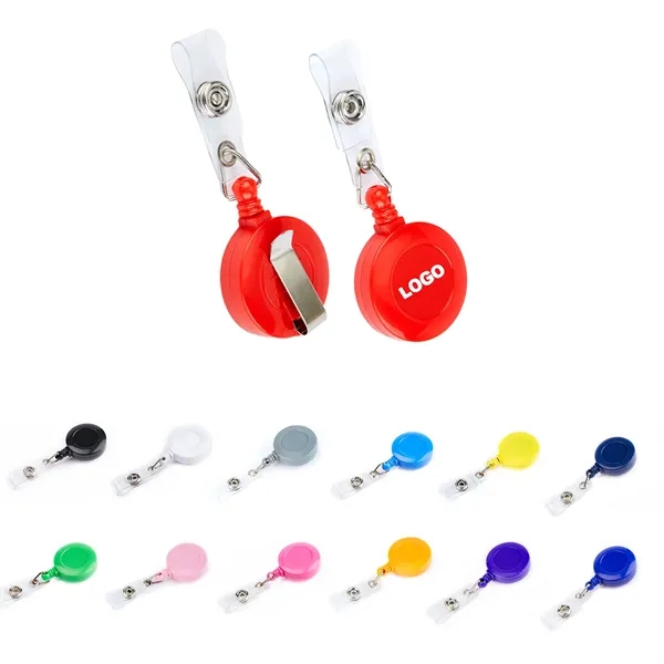 Colorful Badge Holder Retractable Clip - Colorful Badge Holder Retractable Clip - Image 0 of 4