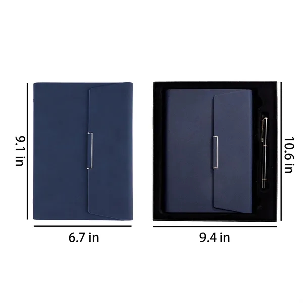 6-Ring Binder A5 Notebook Padfolio with Pen Slot - 6-Ring Binder A5 Notebook Padfolio with Pen Slot - Image 9 of 9