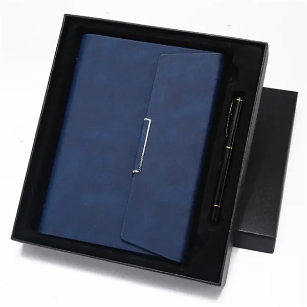 6-Ring Binder A5 Notebook Padfolio with Pen Slot - 6-Ring Binder A5 Notebook Padfolio with Pen Slot - Image 5 of 9