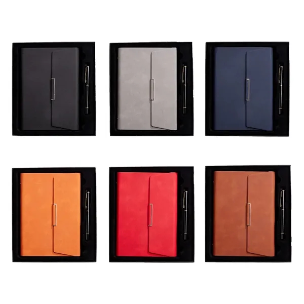 6-Ring Binder A5 Notebook Padfolio with Pen Slot - 6-Ring Binder A5 Notebook Padfolio with Pen Slot - Image 8 of 9