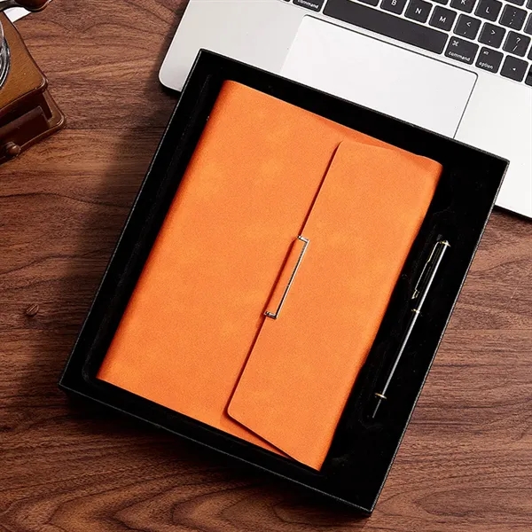 6-Ring Binder A5 Notebook Padfolio with Pen Slot - 6-Ring Binder A5 Notebook Padfolio with Pen Slot - Image 7 of 9