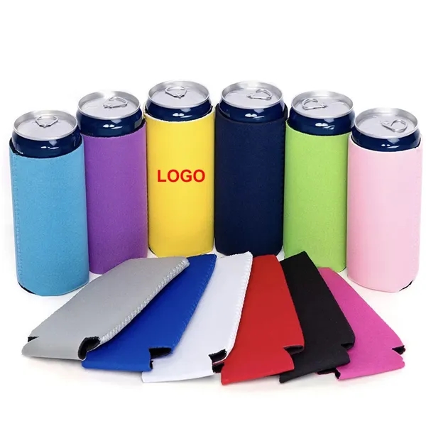 Customizable Bulk Skinny Cooler Koozie - Customizable Bulk Skinny Cooler Koozie - Image 0 of 3