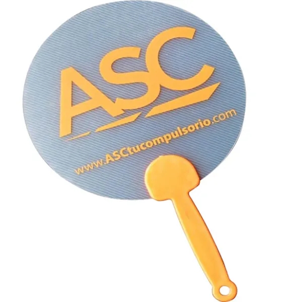 Custom Printed Round Paper Hand Fan for Wedding or Event - Custom Printed Round Paper Hand Fan for Wedding or Event - Image 4 of 6