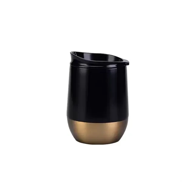 Stainless Steel Wine Tumbler With Lid - Stainless Steel Wine Tumbler With Lid - Image 1 of 3