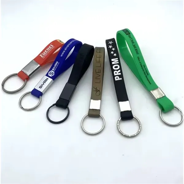 Thank you Gift Silicone Bracelet Keychain - Thank you Gift Silicone Bracelet Keychain - Image 2 of 2