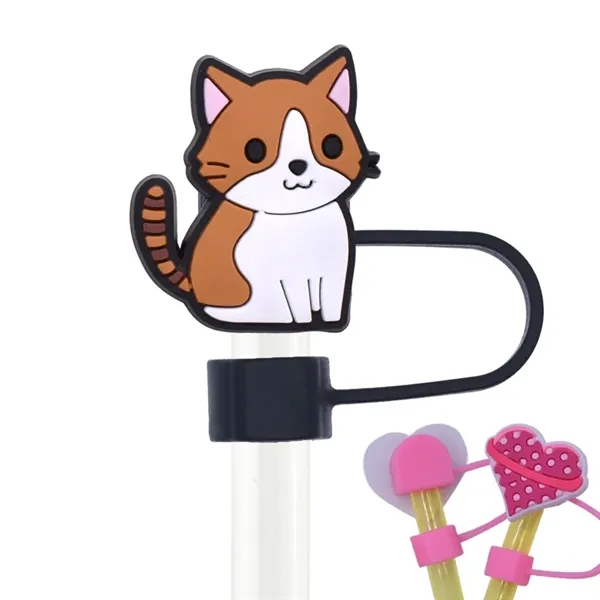 Reusable Cute Cat Straw Toppers Drinking Covers - Reusable Cute Cat Straw Toppers Drinking Covers - Image 10 of 11