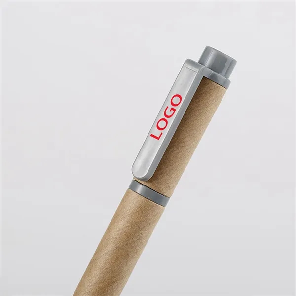 Kraft Paper Barrel Writing Pen - Kraft Paper Barrel Writing Pen - Image 0 of 4