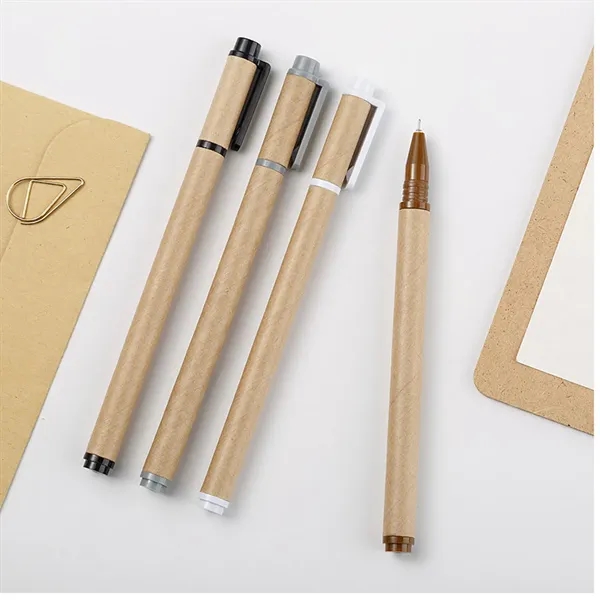 Kraft Paper Barrel Writing Pen - Kraft Paper Barrel Writing Pen - Image 4 of 4