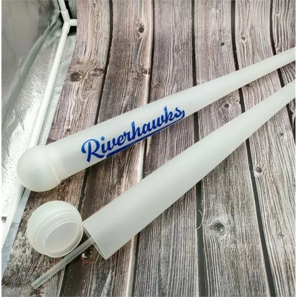 21 oz Baseball Bat Beer Drink Bottle w/ Straw and Lid - 21 oz Baseball Bat Beer Drink Bottle w/ Straw and Lid - Image 5 of 6