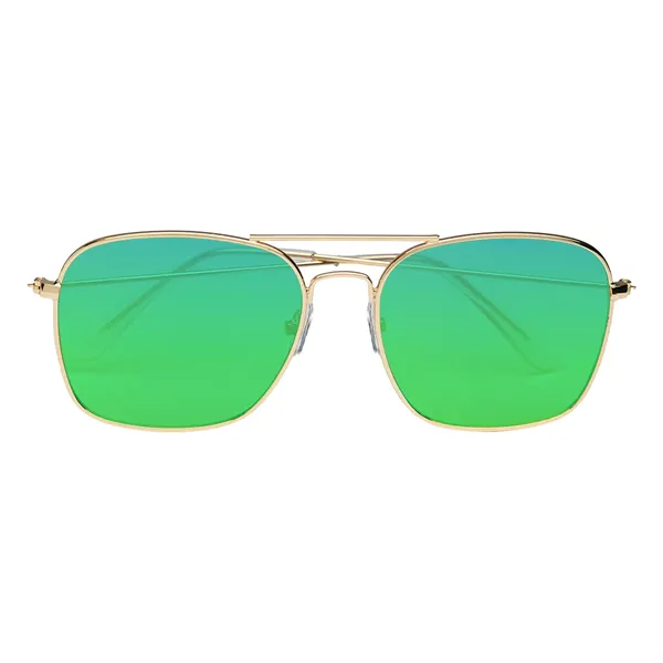 Aviator Sunglasses With Mirrored Lenses - Aviator Sunglasses With Mirrored Lenses - Image 2 of 5