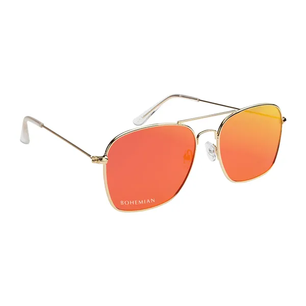 Aviator Sunglasses With Mirrored Lenses - Aviator Sunglasses With Mirrored Lenses - Image 3 of 5