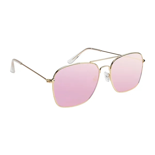 Aviator Sunglasses With Mirrored Lenses - Aviator Sunglasses With Mirrored Lenses - Image 4 of 5